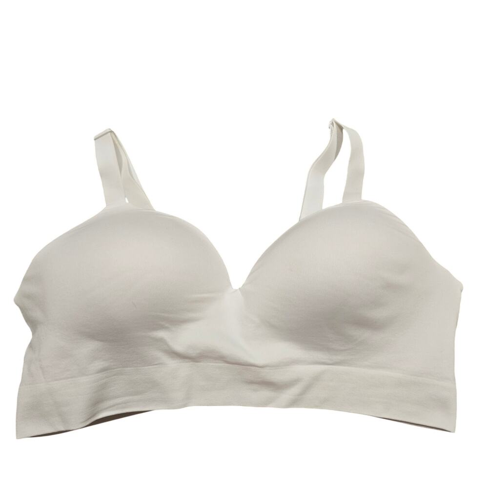 Womens Shapermint Truekind White Shaping Wireless Padded Bra | Size XL
